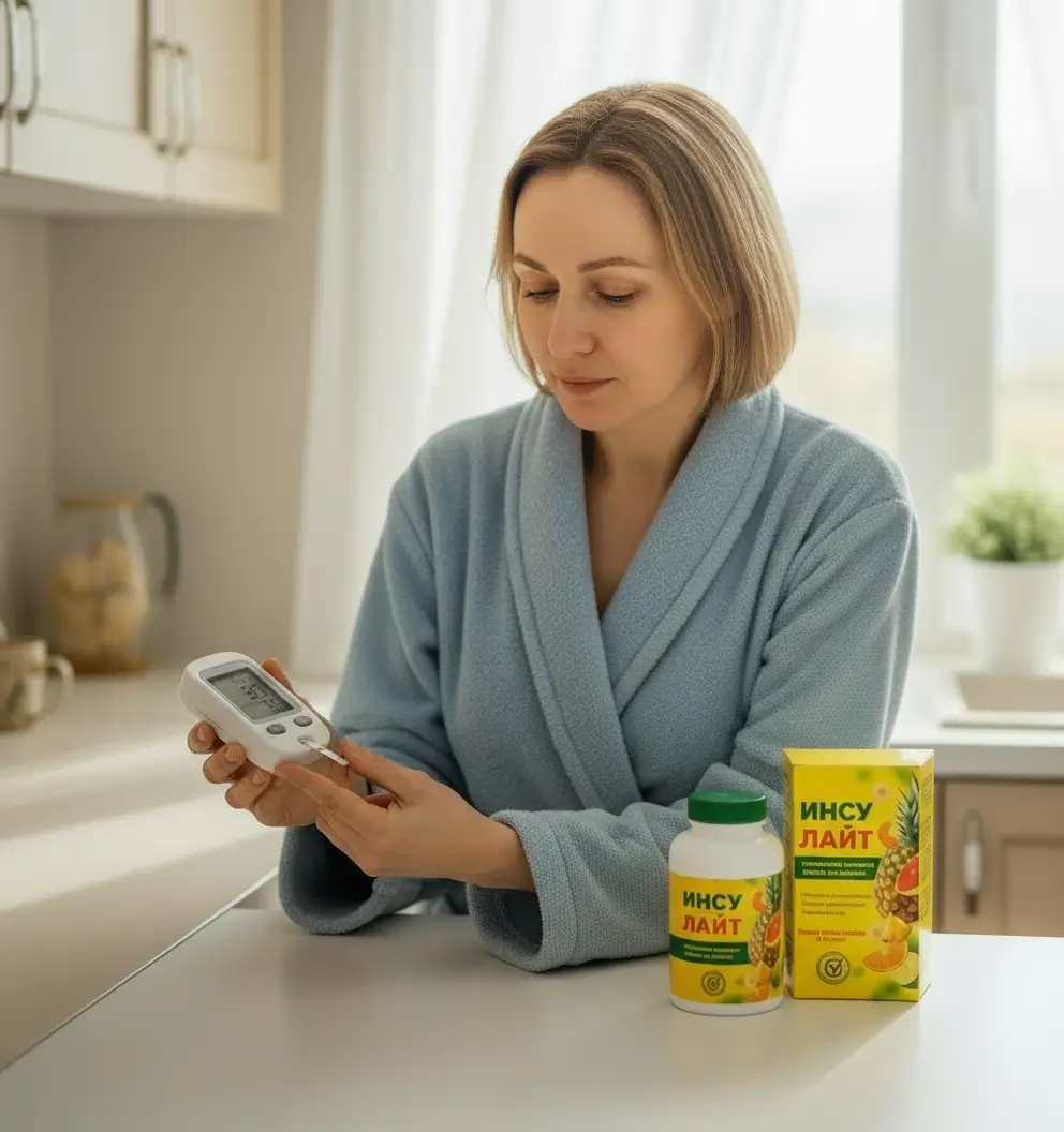 Контроль уровня сахара в крови утром натощак с порошком Инсулайт